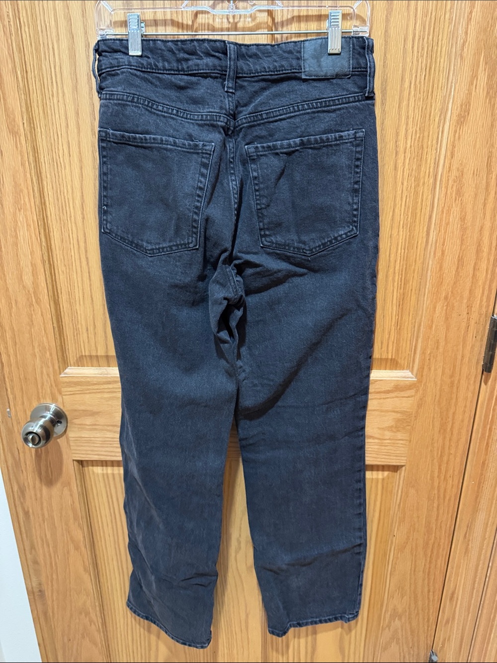 Aeropostale Women's Straight-Leg Jeans in Black